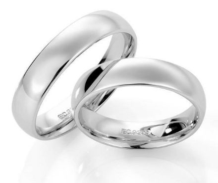 Gifteringer i sølv, 5 mm. Christophersen - 190613 Gifteringer i sølv, 5 mm. Christophersen - 190613