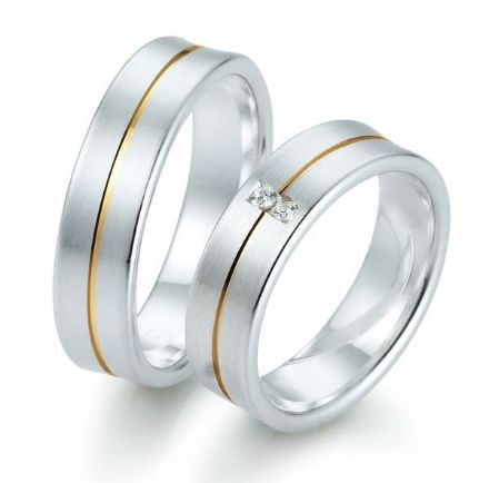 Gifteringer i sølv, 6 mm. GETTMANN - 832160 Gifteringer i sølv, 6 mm. GETTMANN - 832160