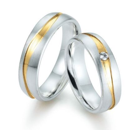 Gifteringer i sølv, 6 mm. GETTMANN - 831960 Gifteringer i sølv, 6 mm. GETTMANN - 831960