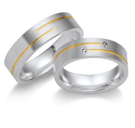 Gifteringer i sølv, 6 mm. GETTMANN - 832360 Gifteringer i sølv, 6 mm. GETTMANN - 832360