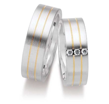 Gifteringer i sølv,7 mm. GETTMANN- 832070 Gifteringer i sølv,7 mm. GETTMANN- 832070