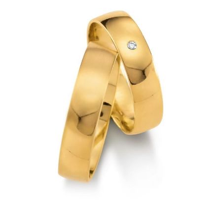 Gifteringer i gult gull 9kt, 5 mm.GETTMANN - 1110250 Gifteringer i gult gull 9kt, 5 mm.GETTMANN - 1110250