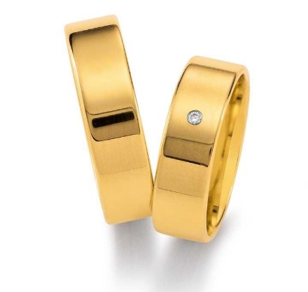 Gifteringer i gult gull 9kt, 6 mm. GETTMANN- 1110160 Gifteringer i gult gull 9kt, 6 mm. GETTMANN- 1110160