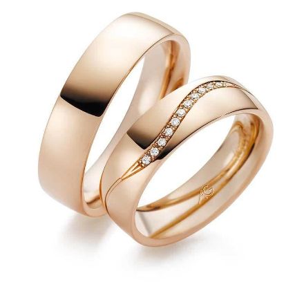 Gifteringer i rosé gull 14 kt, 5 mm. GERSTNER - 28614 Gifteringer i rosé gull 14 kt, 5 mm. GERSTNER - 28614ll 9 kt, 5 mm. GERSTNER - 128614