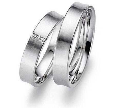 Gifteringer i hvitt gull 14 kt, 4.5 mm. GERSTNER - 20206 Gifteringer i hvitt gull 14 kt, 4.5 mm. GERSTNER - 20206