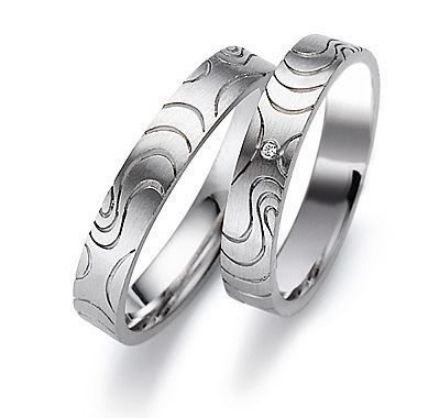 Gifteringer i hvitt gull 14 kt, 4 mm. GERSTNER - 20358 Gifteringer i hvitt gull 14 kt, 4 mm. GERSTNER - 20358