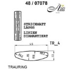 Skisse av hvitt gull 14 kt, 4.5 mm. Smart line - 4807078