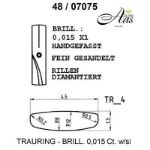 Skisse av hvitt gull 14 kt, 4.5 mm. Smart linee - 4807075