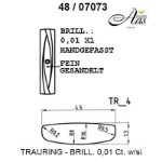 Skisse av hvitt gull 14 kt, 4.5 mm. Smart line - 4807073