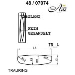 Skisse av hvitt gull 14 kt, 4.5 mm. Smart line - 4807074