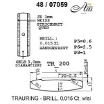 Skisse av hvitt gull 14 kt, 5 mm. Smart line - 48070590