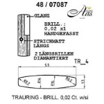 Skisse av hvitt gull 14 kt, 5.5 mm. Smart line - 4807087