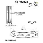 Skisse av hvitt gull 14 kt, 5.5 mm. Smart line - 48070220