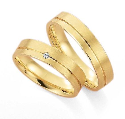 Gifteringer i gult gull 9kt, 6 mm. GETTMANN - 1801150 Gifteringer i gult gull 9kt, 6 mm. GETTMANN - 1801150