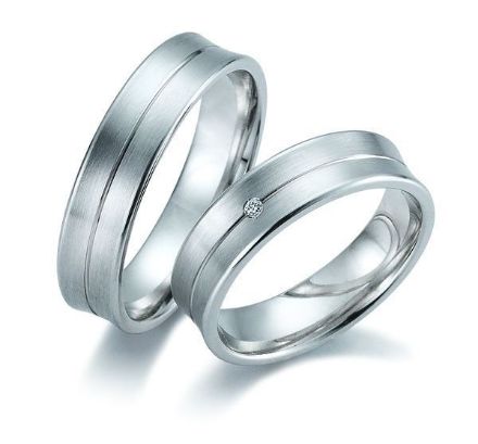 Gifteringer i hvitt gull 9kt, 5,5 mm. GETTMANN - 833555 Gifteringer i hvitt gull 9kt, 5,5 mm. GETTMANN - 833555