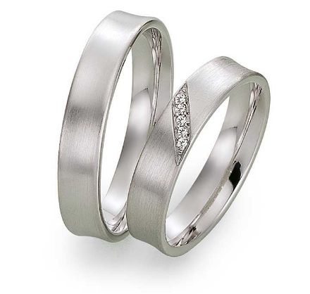 Gifteringer i hvitt gull 9kt, 4,5 mm. GETTMANN- 1608345 Gifteringer i hvitt gull 9kt, 4,5 mm. GETTMANN- 1608345