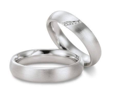 Gifteringer i hvitt gull 9kt, 5 mm. GETTMANN - 1608250 Gifteringer i hvitt gull 9kt, 5 mm. GETTMANN - 1608250