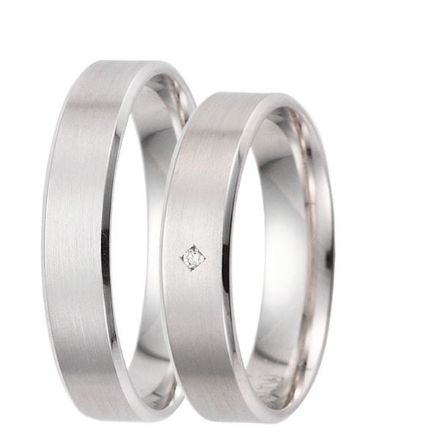 Gifteringer i hvitt gull 9kt, 4,5 mm. GETTMANN - 835045 Gifteringer i hvitt gull 9kt, 4,5 mm. GETTMANN - 835045