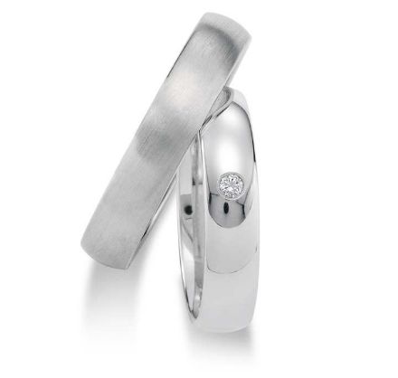 Gifteringer i hvitt gull 9kt, 4,5 mm. GETTMANN - 1110345 Gifteringer i hvitt gull 9kt, 4,5 mm. GETTMANN - 1110345