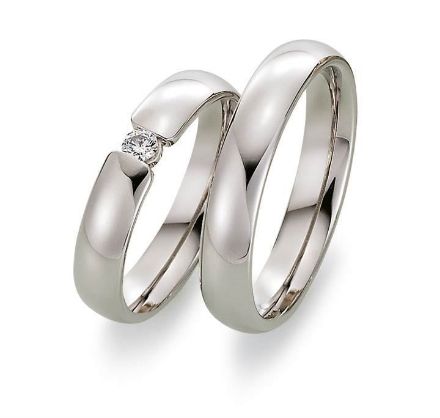 Gifteringer i hvitt gull 9kt, 4,5 mm. GETTMANN - 1807445 Gifteringer i hvitt gull 9kt, 4,5 mm. GETTMANN - 1807445