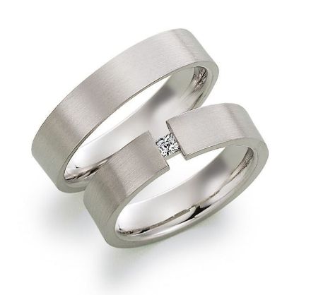 Gifteringer i hvitt gull 9kt, 5 mm. GETTMANN - 1604250 Gifteringer i hvitt gull 9kt, 5 mm. GETTMANN - 1604250