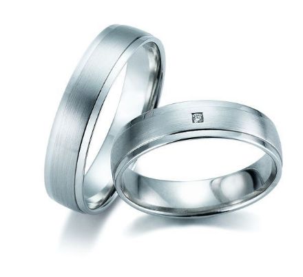 Gifteringer i hvitt gull 9kt, 5 mm. GETTMANN - 833250 Gifteringer i hvitt gull 9kt, 5 mm. GETTMANN - 833250