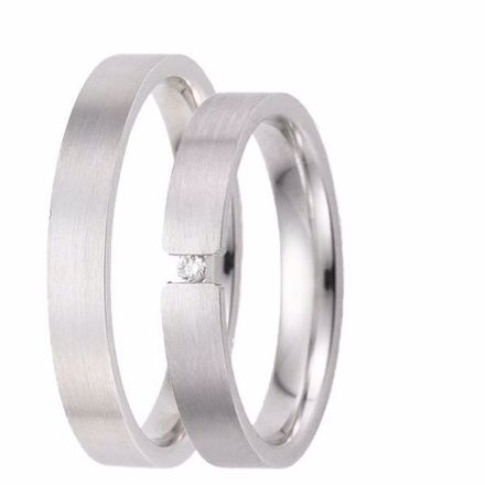 Gifteringer i hvitt gull 9kt, 3,5 mm. GETTMANN - 835335 Gifteringer i hvitt gull 9kt, 3,5 mm. GETTMANN - 835335