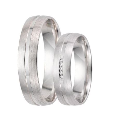 Gifteringer i hvitt gull 9kt, 5 mm. GETTMANN - 834950 Gifteringer i hvitt gull 9kt, 5 mm. GETTMANN - 834950