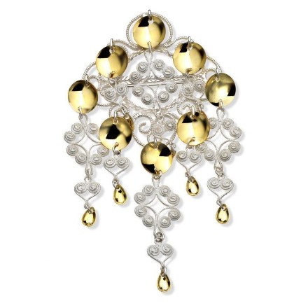 Stor sølje, hvit. Nordlandssølv - 601 Stor sølje, hvit. Nordlandssølv - 601