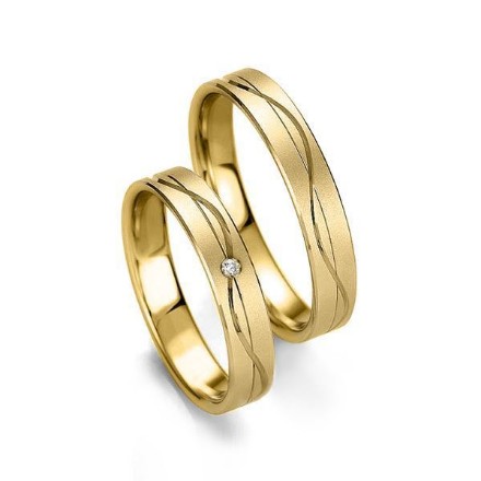 Gifteringer i gult gull 9kt, 4 mm. Slim  line  - 248071359 Gifteringer i gult gull 9kt, 4 mm. Slim  line  - 248071359