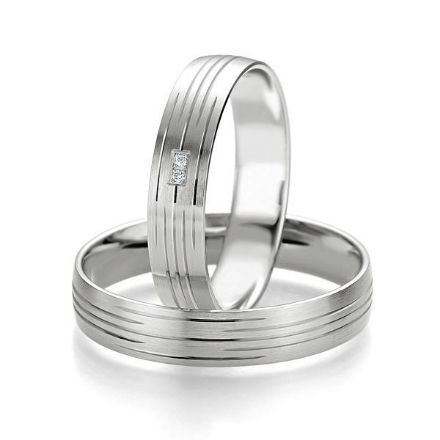 Gifteringer i hvitt gull 14 kt, 4.5 mm. Smart line - 4807077 Gifteringer i hvitt gull 14 kt, 4.5 mm. Smart line - 4807077