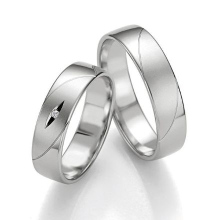 Gifteringer i hvitt gull 14 kt, 5.5 mm. Smart line - 4807085 Gifteringer i hvitt gull 14 kt, 5.5 mm. Smart line - 4807085