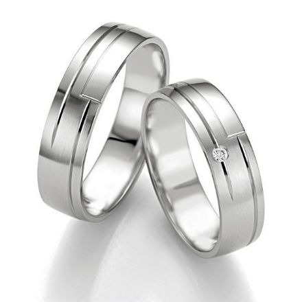 Gifteringer i hvitt gull 14 kt, 5.5 mm. Smart line - 4807087 Gifteringer i hvitt gull 14 kt, 5.5 mm. Smart line - 4807087