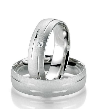 Gifteringer i hvitt gull 14 kt, 5.5 mm. Smart line - 4807041 Gifteringer i hvitt gull 14 kt, 5.5 mm. Smart line - 4807041