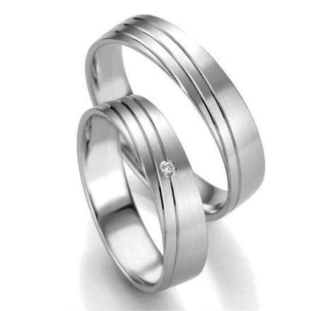 Gifteringer i hvitt gull 14 kt, 5 mm. Smart line - 480711100 Gifteringer i hvitt gull 14 kt, 5 mm. Smart line - 480711100