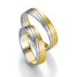 Gifteringer i hvitt og gult gull 14 kt, 5 mm. Smart line - 4807111 Gifteringer i hvitt og gult gull 14 kt, 5 mm. Smart line - 4807111