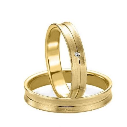 Gifteringer i gull 14 kt, 4 mm. Slim line - 4807129 Gifteringer i gull 14 kt, 4 mm. Slim line - 4807129