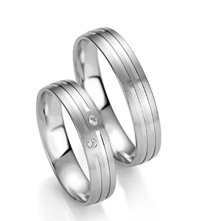 Gifteringer i hvitt gull 9 kt, 4.5 mm. Slim line - 24807141 Gifteringer i hvitt gull 9 kt, 4.5 mm. Slim line - 24807141