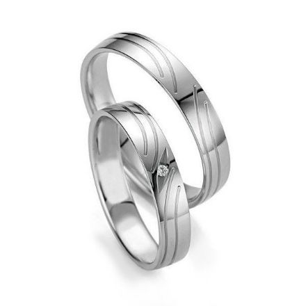 Gifteringer i hvtit gull 9 kt, 4 mm. Slim line - 24807133 Gifteringer i hvtt gull 9 kt, 4 mm. Slim line - 24807133