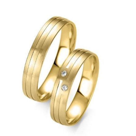 Gifteringer i gult gull 9kt, 4.5 mm. Slim  line - 248071410 Gifteringer i gult gull 9kt, 4.5 mm. Slim  line - 248071410