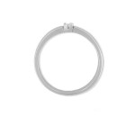 Alliansering i hvitt gull med 0,05 ct diamant- 8501005