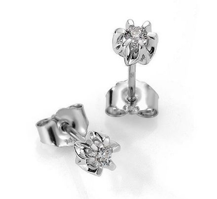 Diamantøredobber Sitara med  2/0,10 ct W-Si-422110 Diamantøredobber Sitara med  2/0,10 ct W-Si-422110