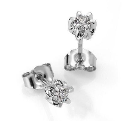 Diamantøredobber Sitara med  2/0,15 ct W-Si-422115 Diamantøredobber Sitara med  2/0,15 ct W-Si-422115