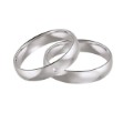 Gifteringer i hvitt gull 9kt, 4 mm. GETTMANN - 11102400