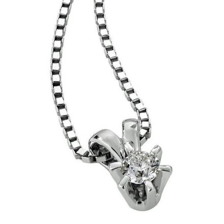 Diamantsmykke Sofia i gull med 0,15 ct W-Si-1120715 Diamantsmykke Sofia i gull med 0,15 ct W-Si-1120715