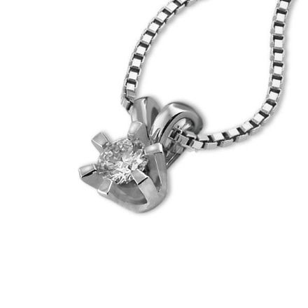 Diamantsmykke Sofia i gull med 0,25 ct W-Si-1120725 Diamantsmykke Sofia i gull med 0,25 ct W-Si-1120725