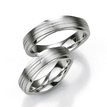 Samboerringer i sølv, 6.5 mm. SØLV MED DIAMANT - 4808013 Samboerringer i sølv, 6.5 mm. SØLV MED DIAMANT - 4808013