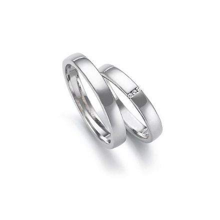 Gifteringer i palladium 500, 3.5 mm. GERSTNER - 203490 Gifteringer i palladium 500, 3.5 mm. GERSTNER - 203490