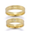 Gifteringer i gult gull 14 kt, 5 mm. GERSTNER - 20911