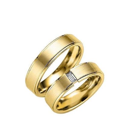 Gifteringer i gult gull 14 kt, 5.5 mm. GERSTNER - 203150 Gifteringer i gult gull 14 kt, 5.5 mm. GERSTNER - 203150